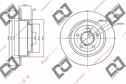 Тормозной диск DJ PARTS BD1071